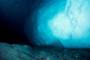 iceberg scraping the seafloor